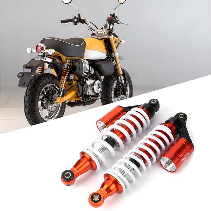 2 stuks Voor Achter Motorfiets ATV Schokdemper Veer Poot gray