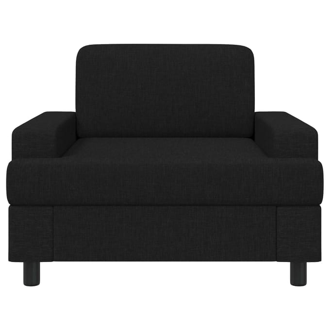 vidaXL - Fauteuil - Zwart - Stof