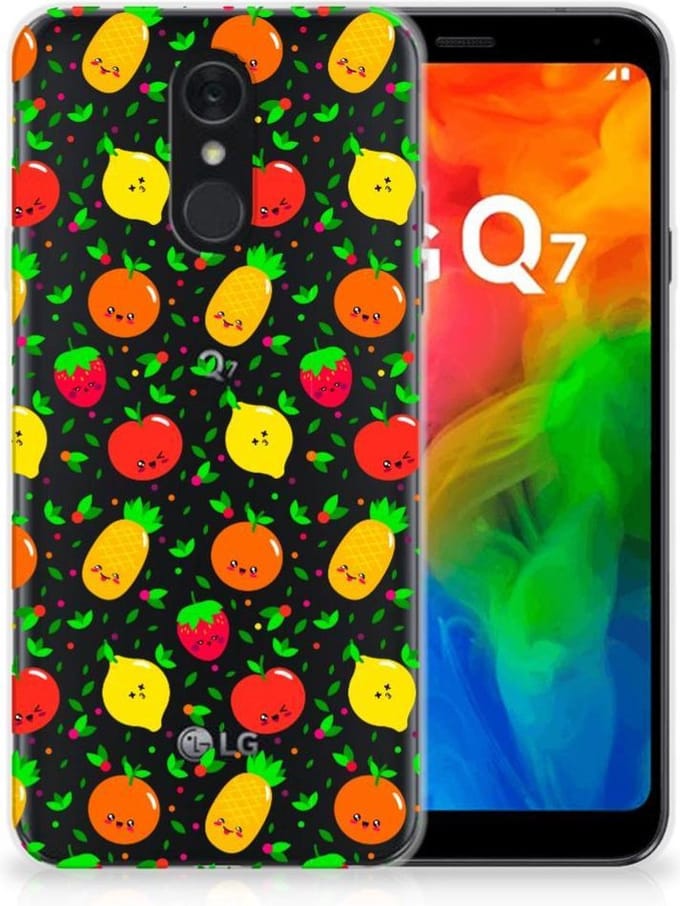 LG Q7 Siliconen Case Fruits