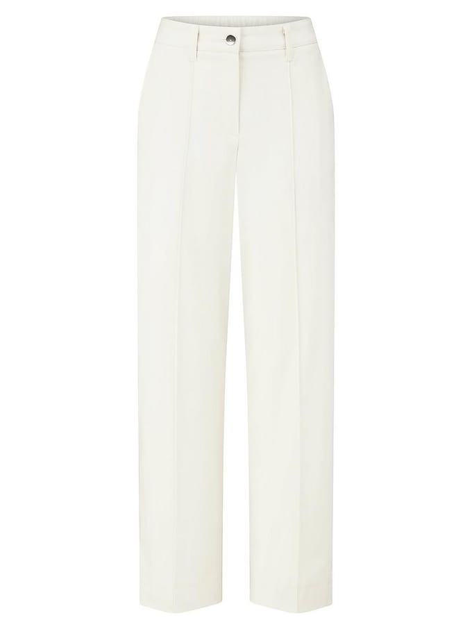 Enkellange Wide Fit-broek Van BASLER wit