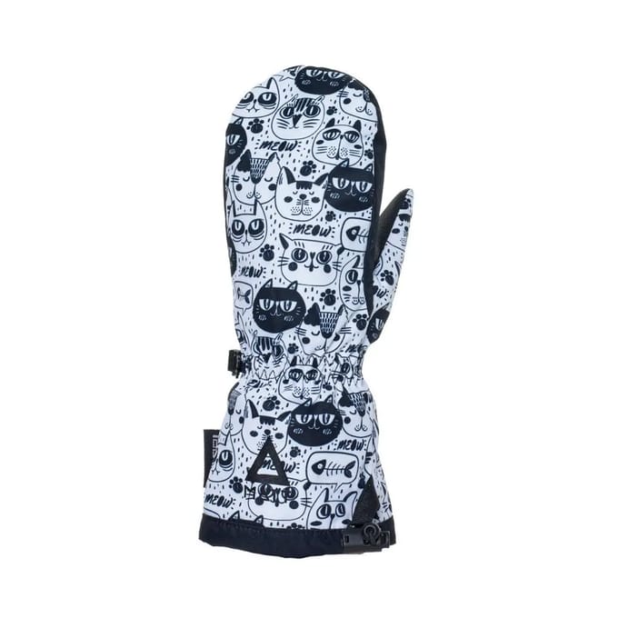 Skiwanten voor kinderen MATT Tootex Black&White CatsPlus
