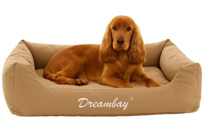 Flamingo Hondenmand Dreambay  - Zand -  80 x 67 x 22 cm