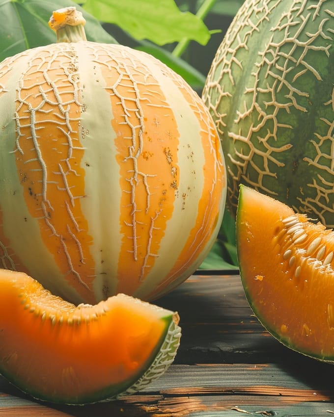 Meloen Zaden Oranje Ananas Cucumis Melo Eenjarig