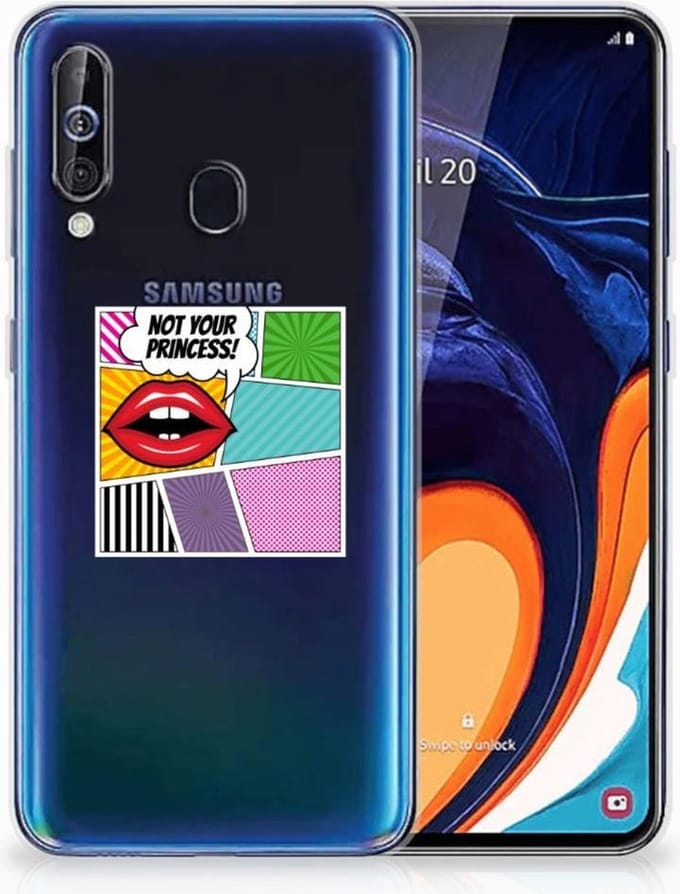 Samsung Galaxy A60 Silicone Back Cover Popart Princess