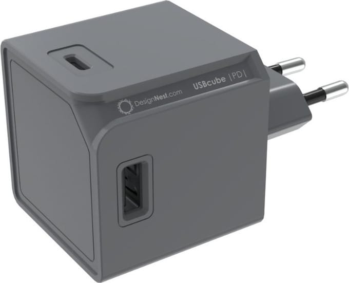 USBcube Original PD GaN 65W EU; GREY