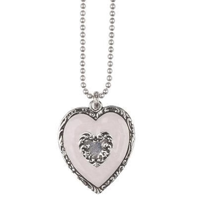 Dolce Luna Heart Ketting roze