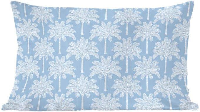 Sierkussens - Kussentjes Woonkamer - 60x40 cm - Palmboom - Modern - Blauw