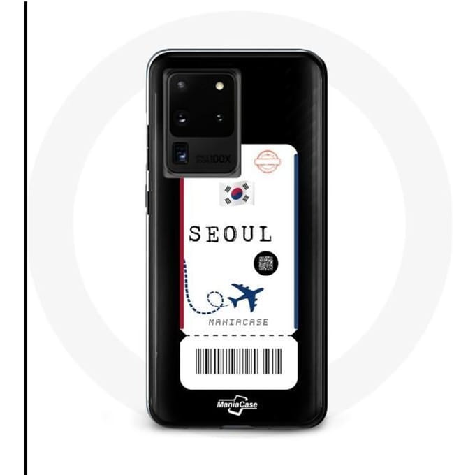 Case voor Samsung Galaxy S20 Ultra Vliegticket Seoul Zuid-Korea