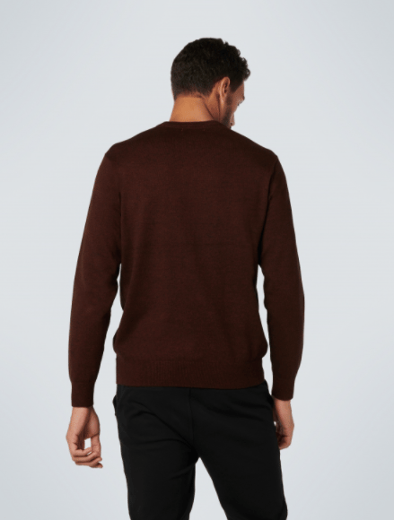 No Excess Mannen Sweater Stone Red XXXL