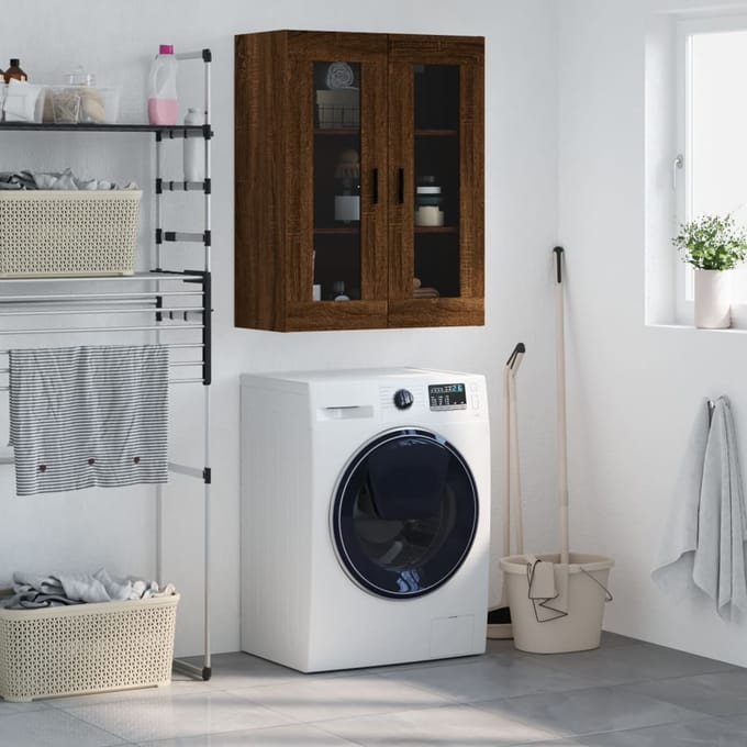 vidaXL - Bovenkast - 69,5x34x90 - cm - bruin - eikenkleur