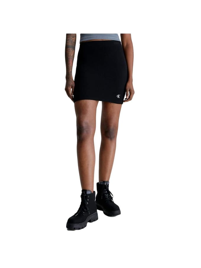 Rok van Calvin Klein voor dames, gemaakt van seersucker
