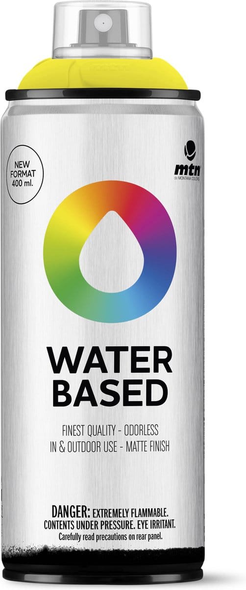 MTN Water Based Spuitbus - verf op waterbasis - Fluorescent Yellow - 400ml