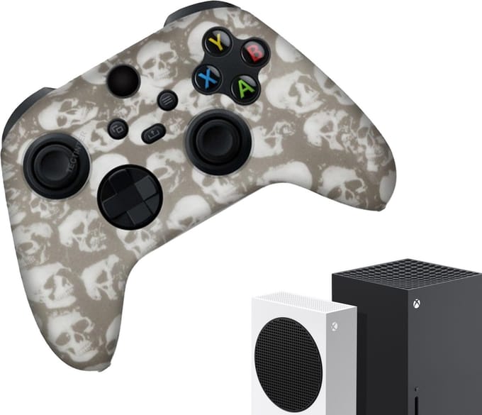 Gadgetpoint - Hoesjes & Skins voor Xbox Series X & S - Performance Gaming Case - Soft Grip Covers - Anti-Slip Controller Accessoires - Skelet