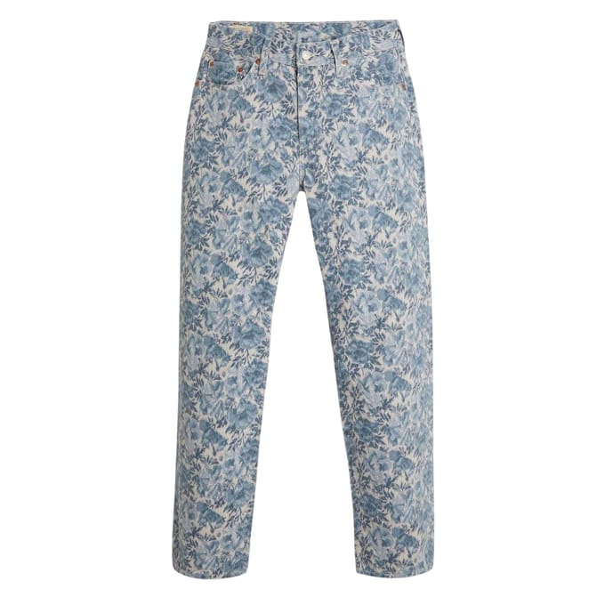 Levi's Dames 90's Bloem Hoge Taille Rechte Jeans (Blauw)