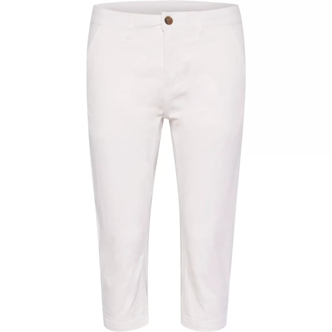 Capribroek Slim/ Regular fit Spring Gardenia white