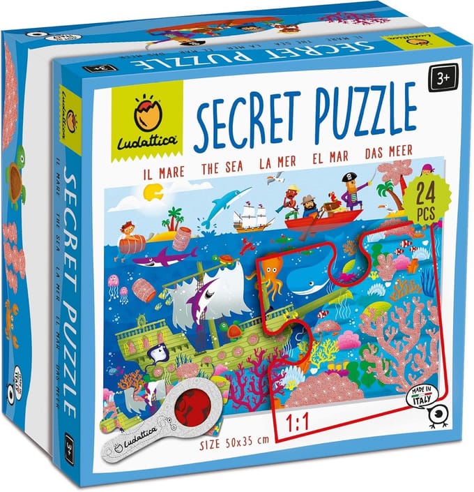 Puzzel Zeedieren 24 Stukjes - Leerzaam Kinderspel