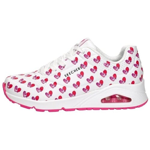 Skechers UNO - LIVE COLORFULLY Dames Sneakers - Wit