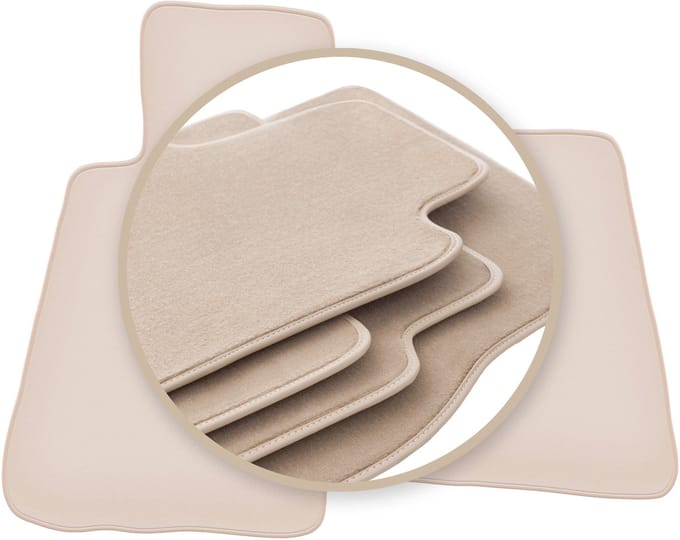 PREMIUM beige vloermatten voor: Smart Roadster roadster 2002-2005