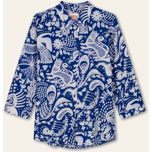 Oilily Brishti Blouse- maat32 Royal Blauw