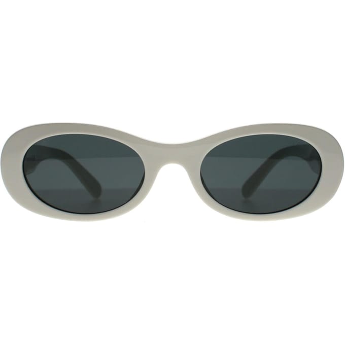 Miu Miu Lunettes de soleil œil de chat avec logo pour femme Blanc 0MU06ZS1425S0 Default Packaging