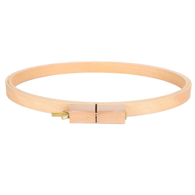 Borduurring Horizontaal Ovaal Frame Breed Houten Handwerk Desktop DIY Kruissteek Benodigdheden beige