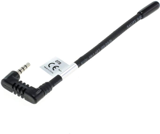 TMC-antenne 3.5mm 180 Graden gebogen