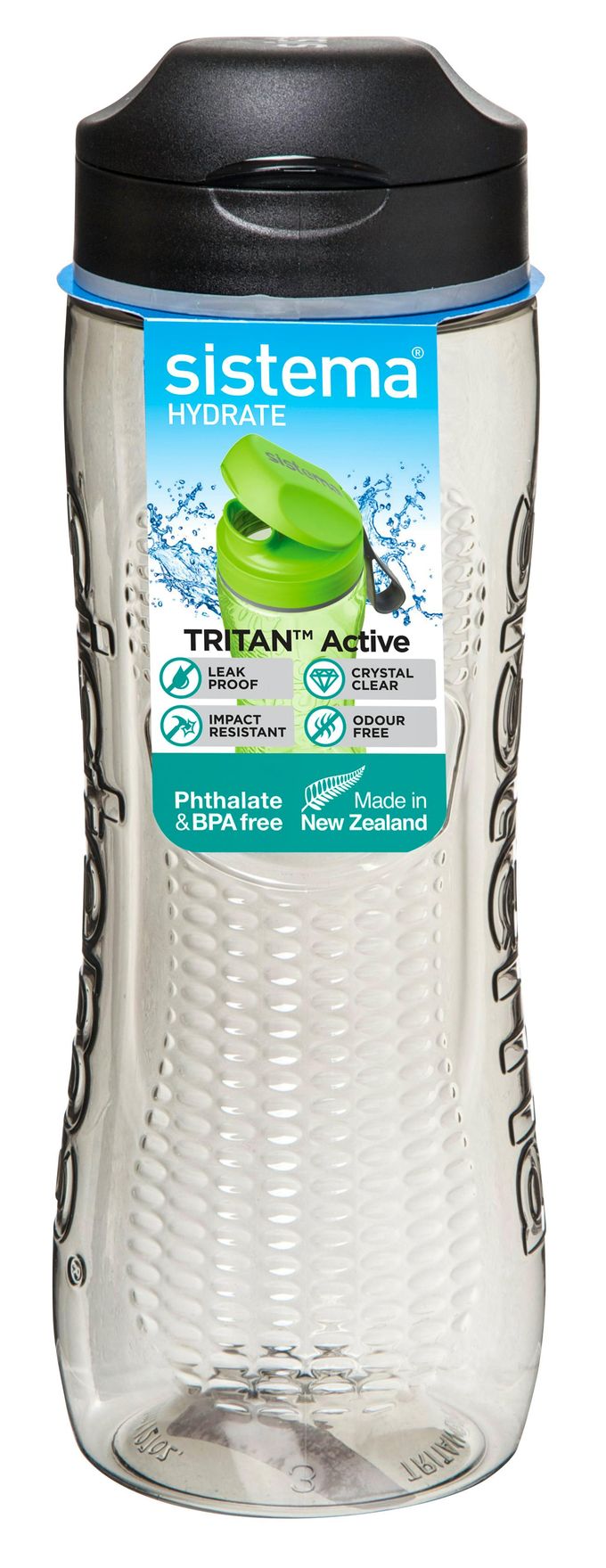 Sistema Hydrate drinkfles - Tritan Active - zwart 800ml