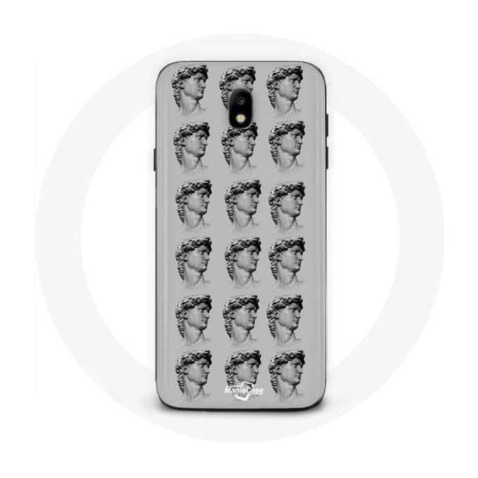 Case voor Samsung Galaxy J5 2017 Standbeeld grijze achtergrond