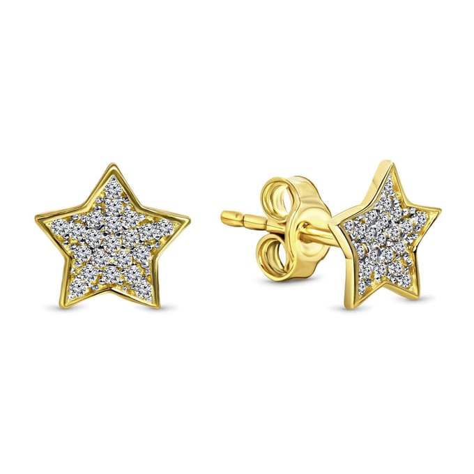 Juwelier Emo - Hart Oorstekers Goud – 14 Karaat - Diameter 8 MM