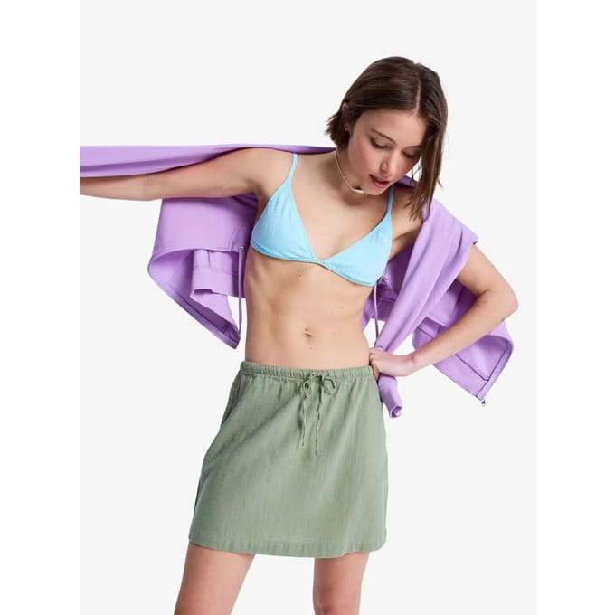 Roxy Over The Waves Korte Rok Groen S Vrouw