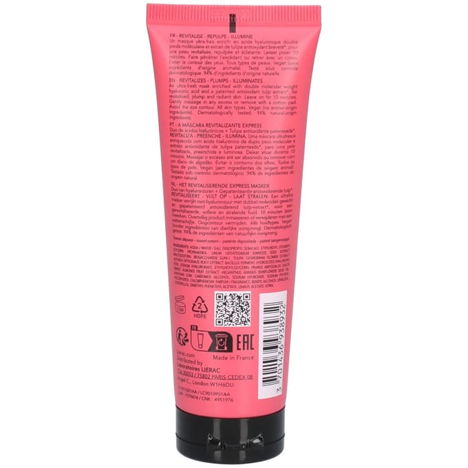 Lierac Glow Fresh Het Express Revitaliserend Masker 75 ml