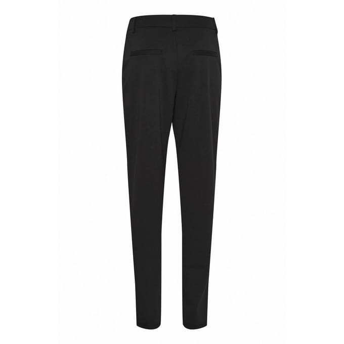Malene Cropped Trousers Slim Fit Wo - Black