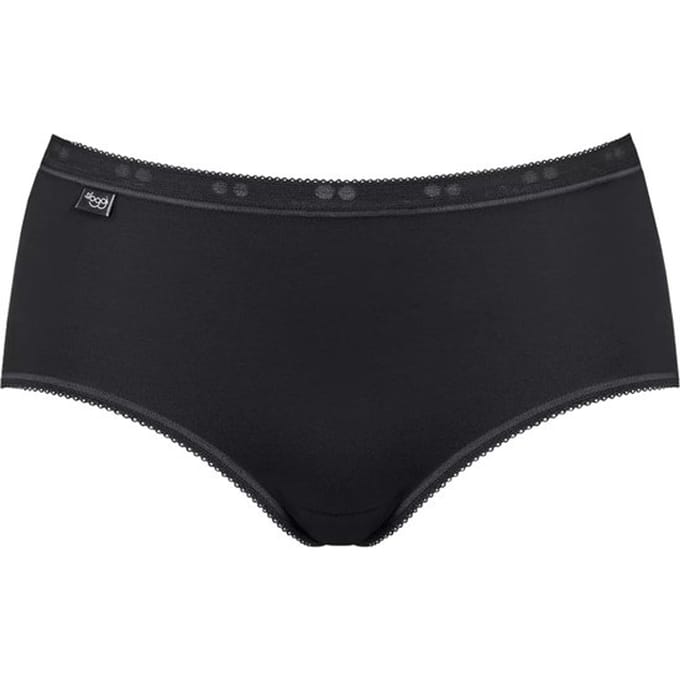sloggi - Maat 42 Basic+ Dames Midi slip - Zwart