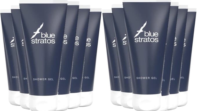 Blue Stratos Douchegel - Voordeelverpakking 12 x 200 ml