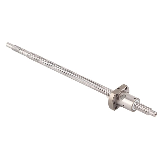 SFU1204 300mm Gerolde Kogelomloopspindel Kogelmoer Anti-Backlash Zonder Zijdelingse Eindlagers