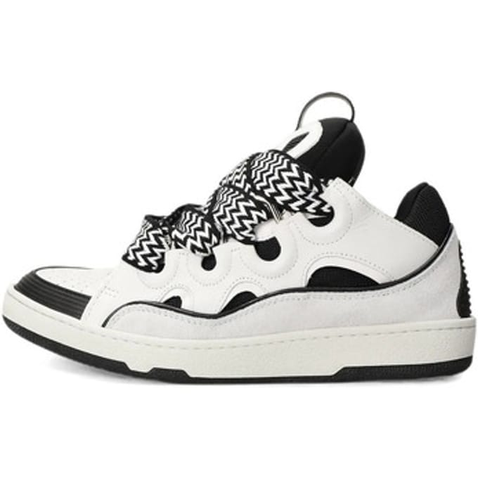 Sneakers Lanvin Curb Leather Sneakers White Black