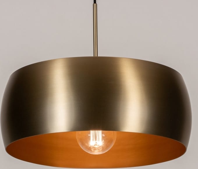 Lumidora Hanglamp 74201 - ZWEEDS - E27 - Goud - Messing (kleur) - Metaal - ⌀ 45 cm