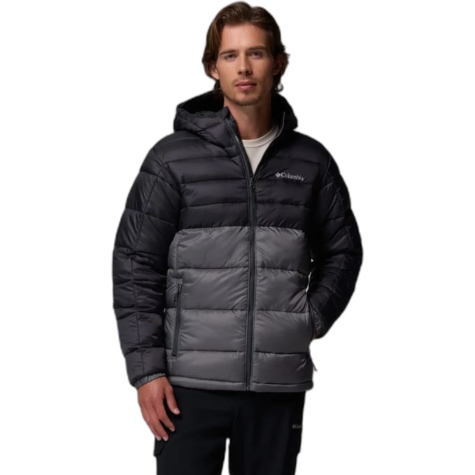 Columbia Buck Butte™ II Insulated Hooded Jacket Heren Outdoorjas - City Grey, Shark