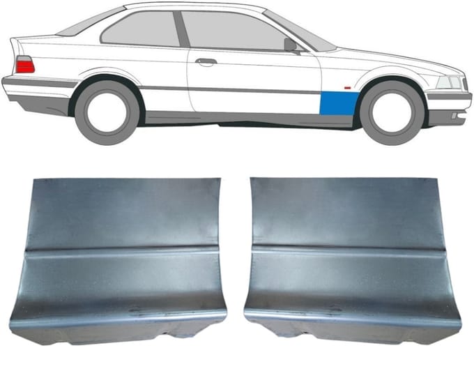 Reparatiepaneel voorspatbord voor BMW 3 E36 1990-2000 / Links + Rechts / COUPE