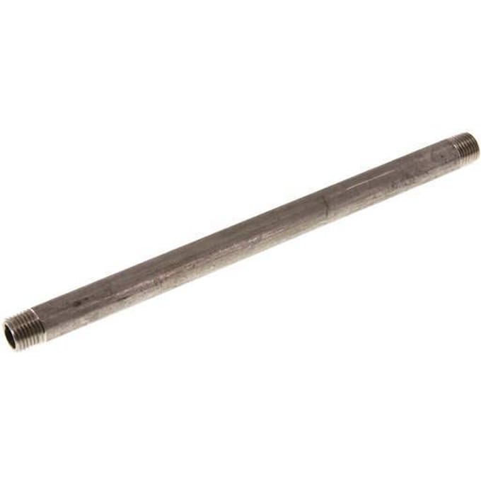 R 1/4'' RVS Dubbele Pijpnippel 20 Bar DIN 2982 - 200mm