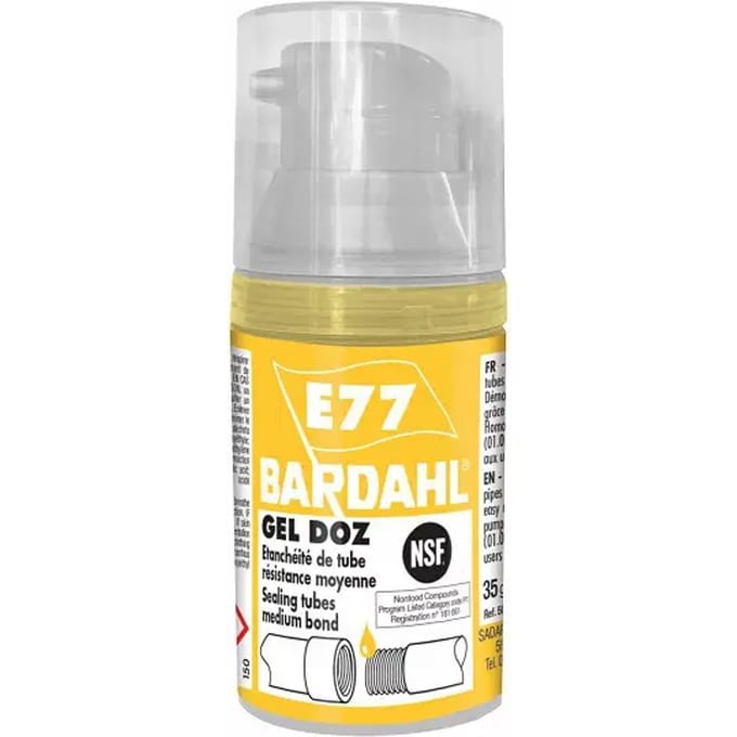 Vaste lijm cilinder waterdichte pomp buis bestand Bardahl Geldoz E77 35 g