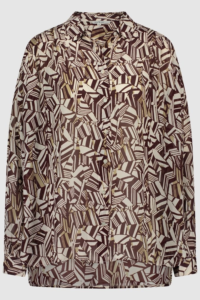 Circle of Trust Danique Blouse Retro Ruby Taglia: S | Maglie a manica lunga Outlet | Donna