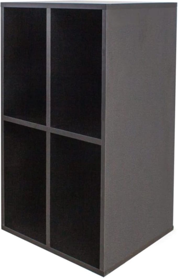DailySupplies Lp Opbergsysteem - Lp Houder - Lp Koffer - Hout - Zwart