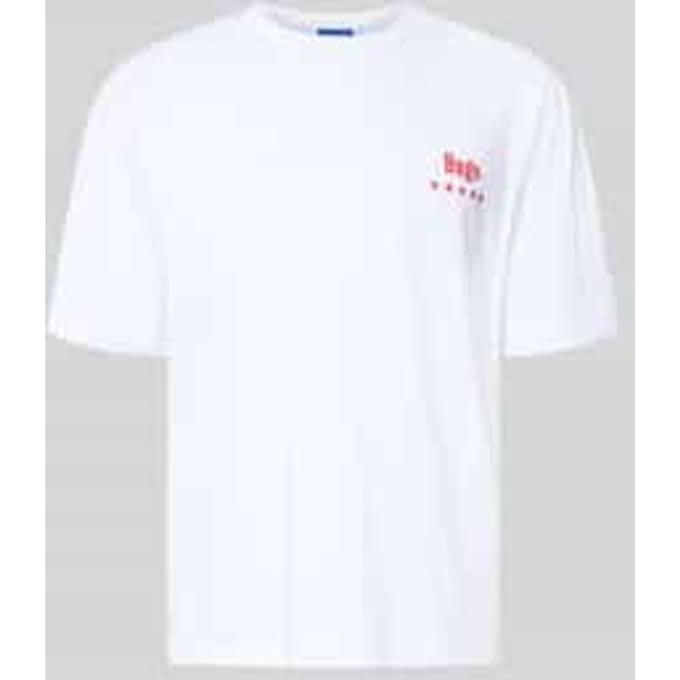 Regular fit T-shirt van puur katoen model 'NUCAVO'
