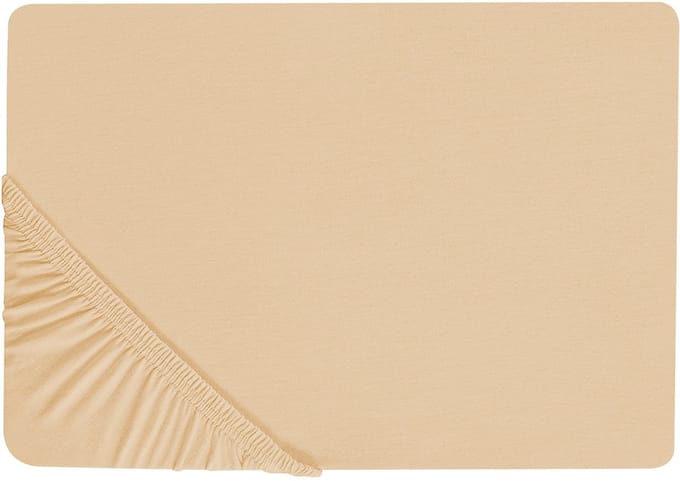 JANBU - Laken - Zandbeige - 90 x 200 cm - Katoen