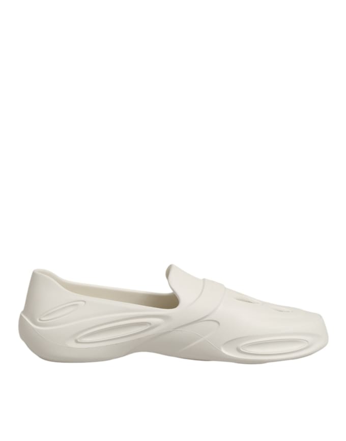 Dolce & Gabbana Witte Rubber Slides Lage Sneakers Schoenen