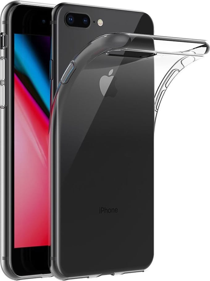 Hoesje voor iPhone 7 Plus / 8 Plus backcover Shockproof siliconen Transparant