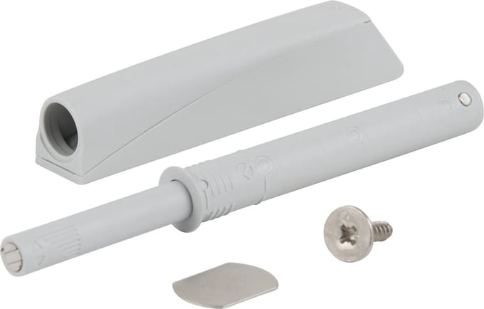 K-push met magneet 37 mm, Lichtgrijs