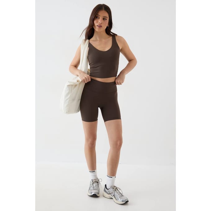 Dames Dsgn Studio Ultra Sculpt Fietsshort | Espresso | Maat: XS