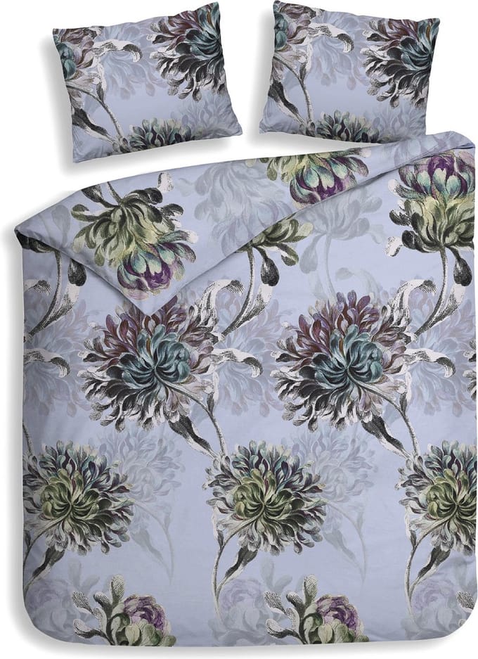 Heckett & Lane Flanel Dekbedovertrek Bing (Frost Blue) - 240x200/220 cm